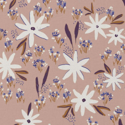 Printed Cotton AGAZI Sugar Pink / Lavender